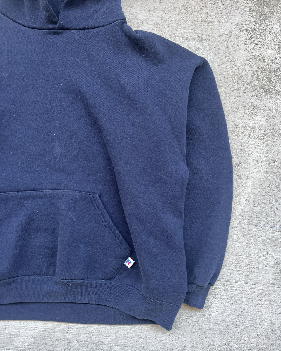 2000s Russell Athletic Navy Hoodie - X-Large