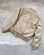 Load image into Gallery viewer, 1980s Tan Nylon Boxy Bomber Jacket - X-Large
