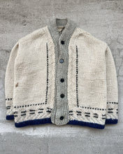 Load image into Gallery viewer, 1970s Wool Knit Cowichan Button Down Sweater Cardigan - Size X-Large

