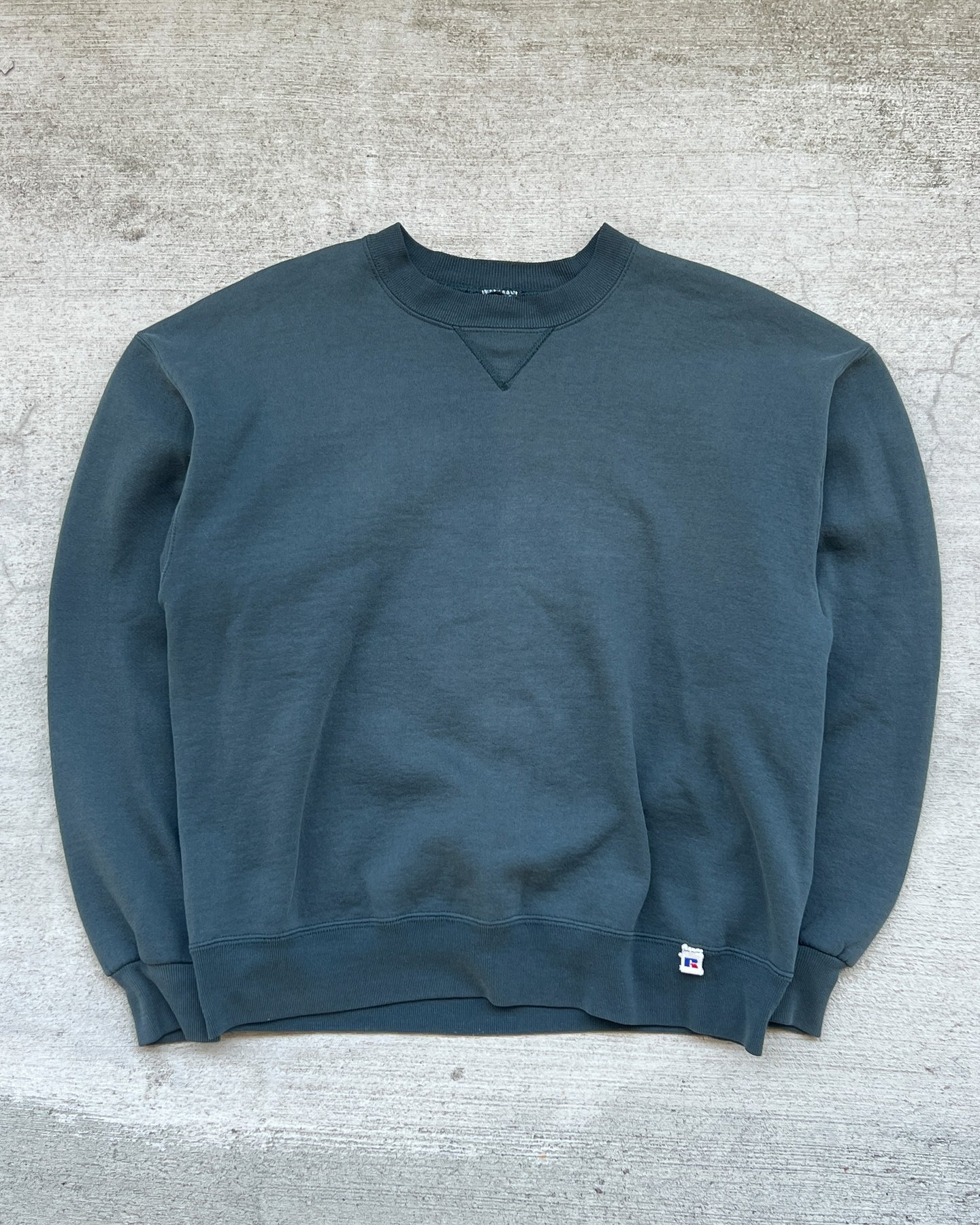 1990s Russell Athletic Sea Green Creweneck Sweatshirt - Size X-Large