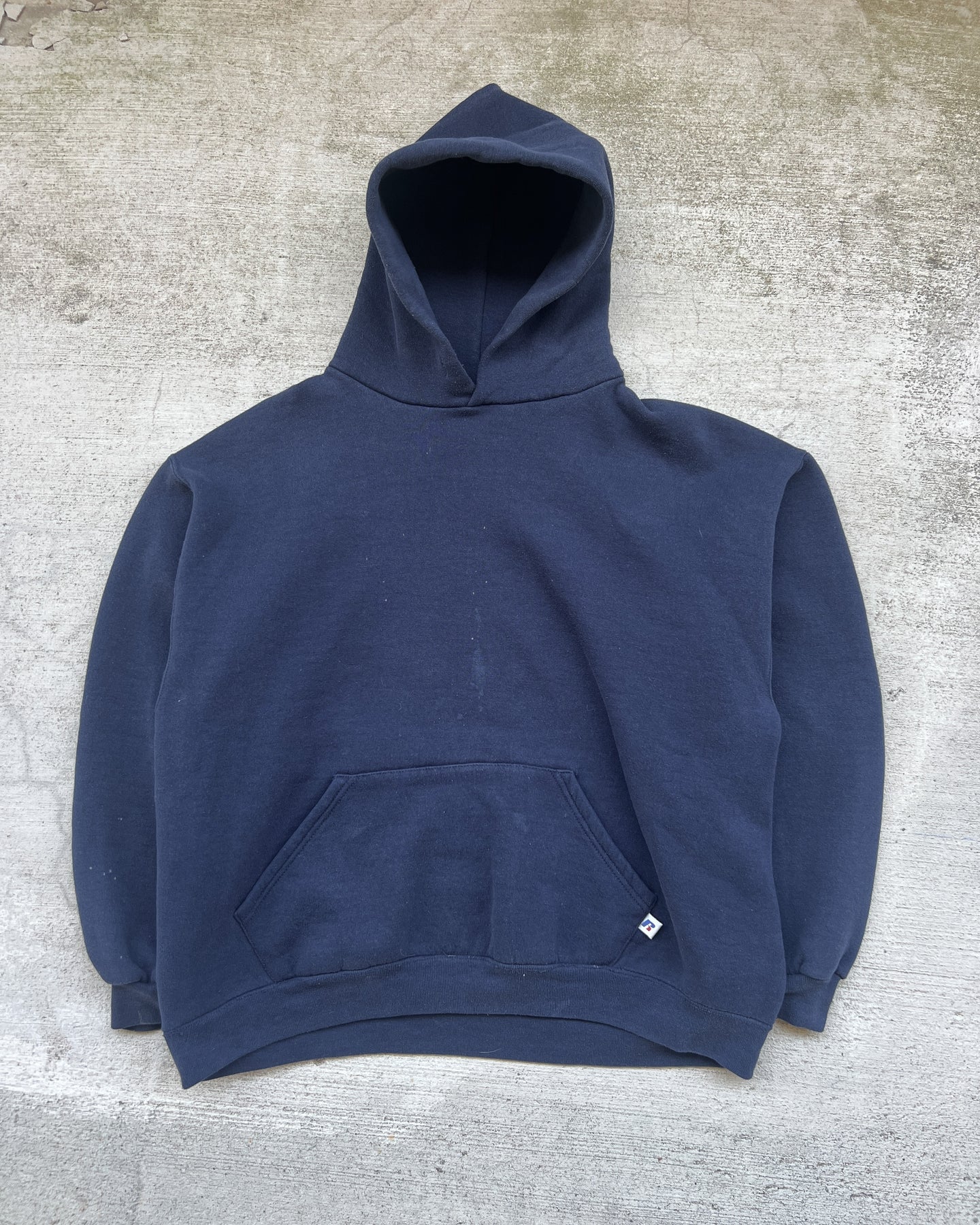 2000s Russell Athletic Navy Hoodie - X-Large
