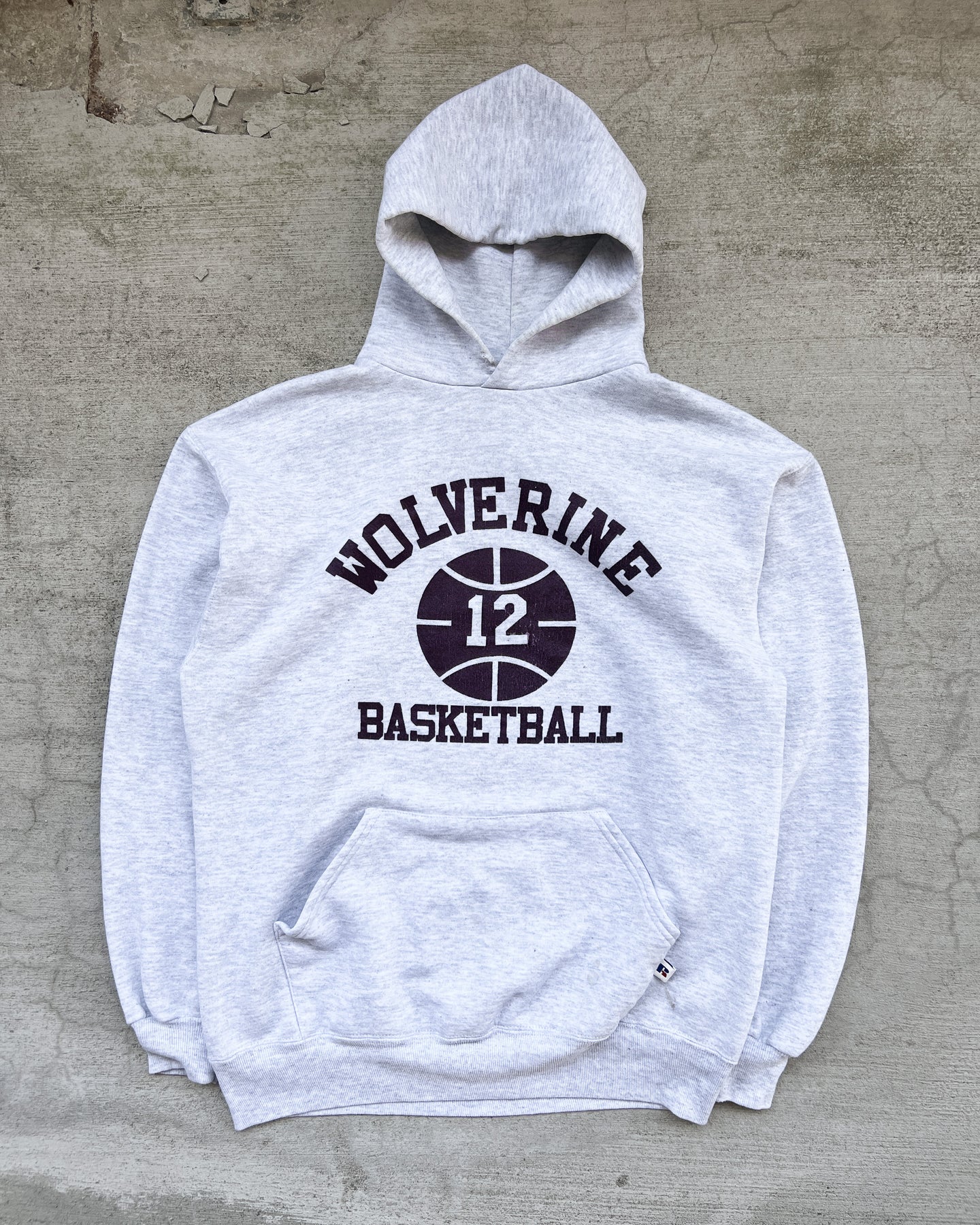1990s Russell Athletic Wolverine Basketball Hoodie - X-Large