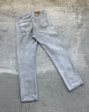 Load image into Gallery viewer, 1990s Faded Grey Released Hem 501 - 31 x 32
