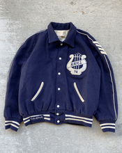 Load image into Gallery viewer, 1974 NHS Navy Wool Varsity Letterman Jacket - Size Large
