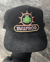 Load image into Gallery viewer, 1990s Bullfrog Black Corduroy Snapback - One Size
