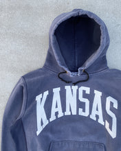 Load image into Gallery viewer, 1980s Sun Faded Kansas Reverse Weave Style Hoodie - Size Large
