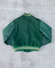 Load image into Gallery viewer, 1950s &quot;M&quot; Varsity Bomber Jacket with Cropped Fit - Size Small/Medium
