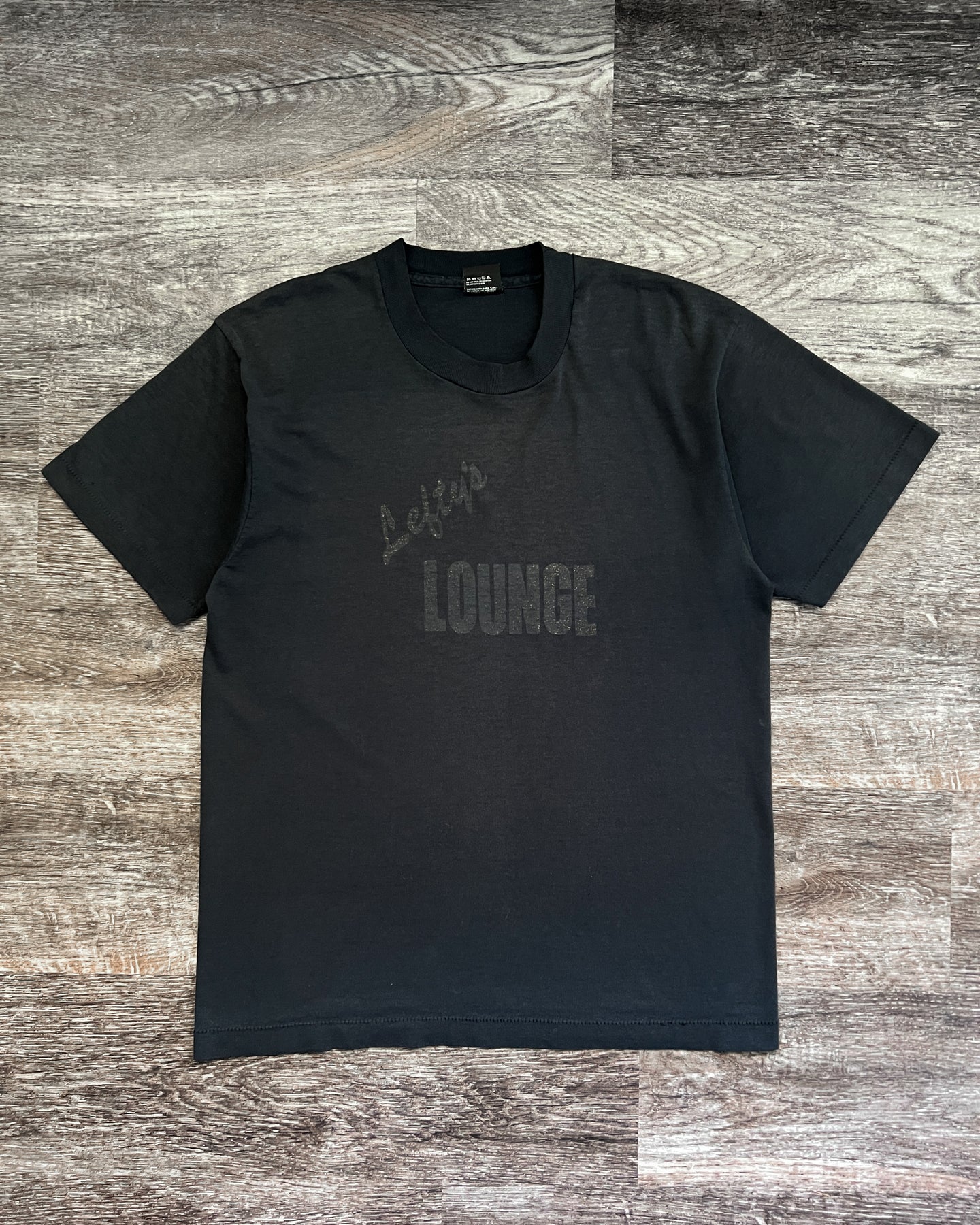 1990s Lefty's Lounge Faded Black Single Stitch Tee - Size Large