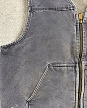 Load image into Gallery viewer, 1990s Carhartt Charcoal Well Worn Work Vest - Size X-Large
