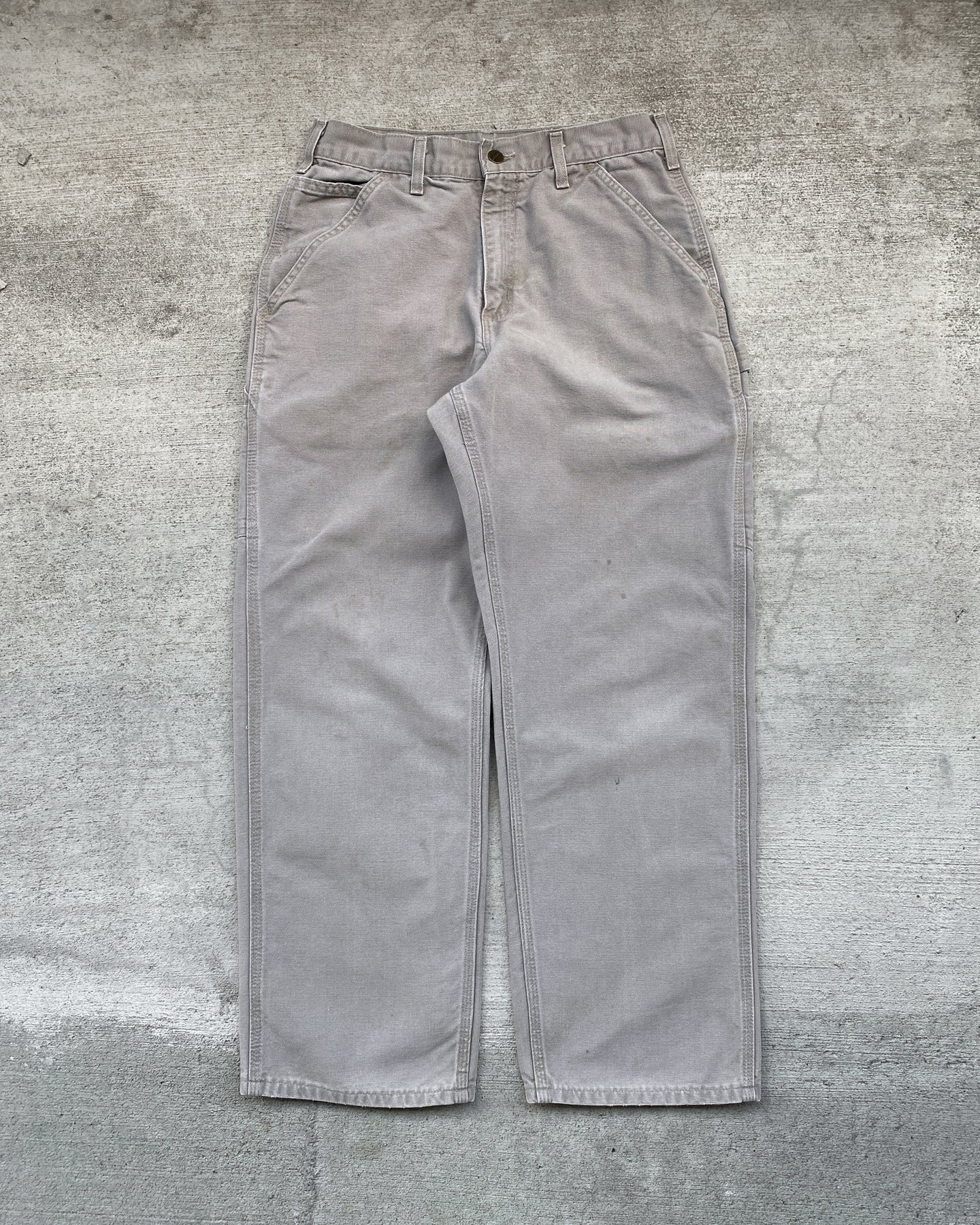 1990s Carhartt Taupe Work Canvas Pants - Size 30 x 30