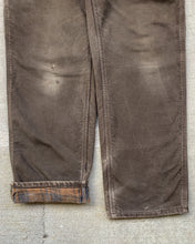 Load image into Gallery viewer, 1990s Carhartt Flannel Lined Carpenter Work Pants - Size 32 x 32
