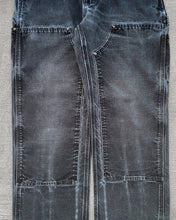 Load image into Gallery viewer, 1990s Carhartt Faded and Distressed Black Double Knee Pants - Size 33 x 30
