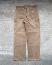 Load image into Gallery viewer, 1990s Carhartt Tan Faded Double Knee Work Pants - Size 32 x 30
