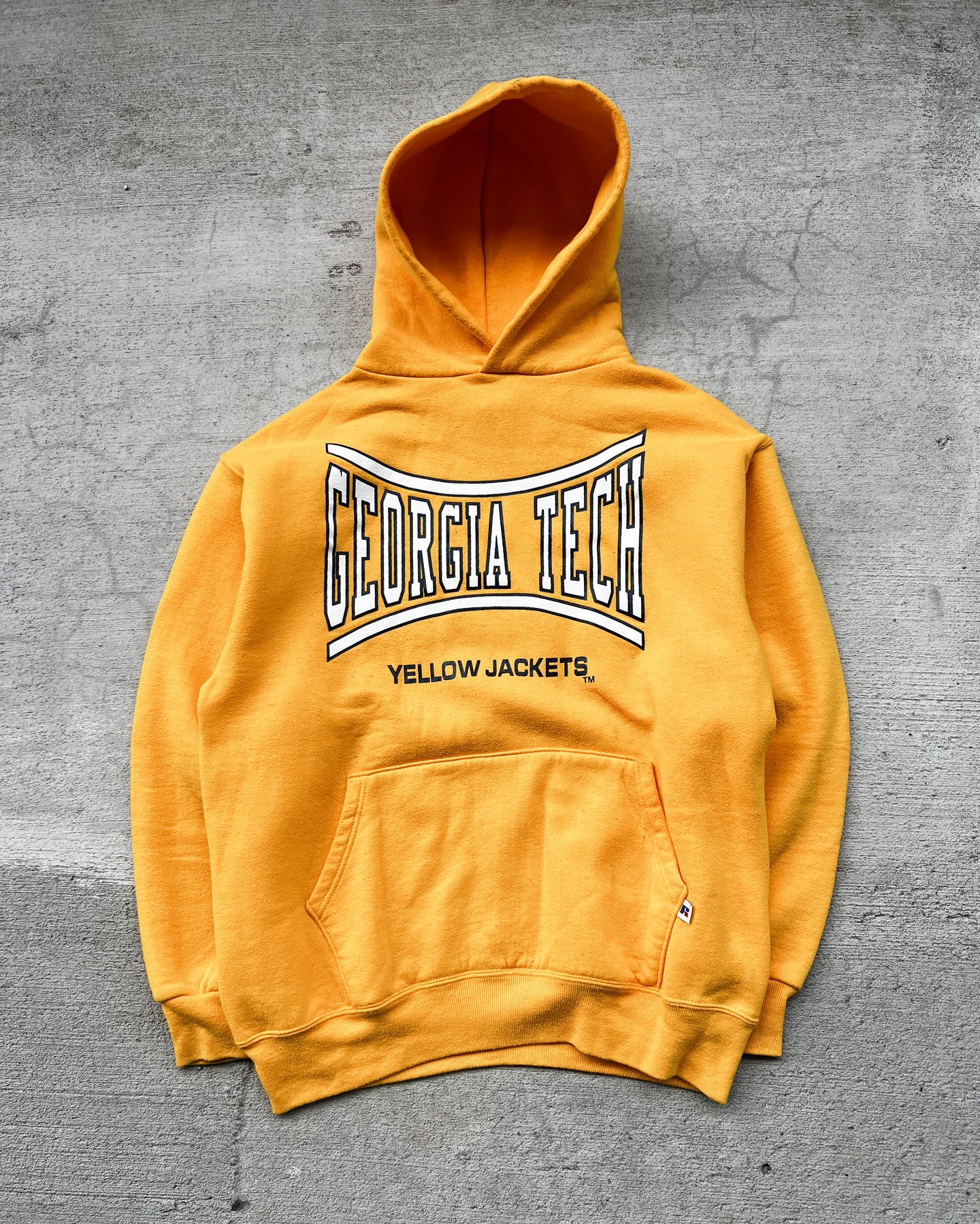 1990s Russell Georgia Tech Hoodie - Size Large