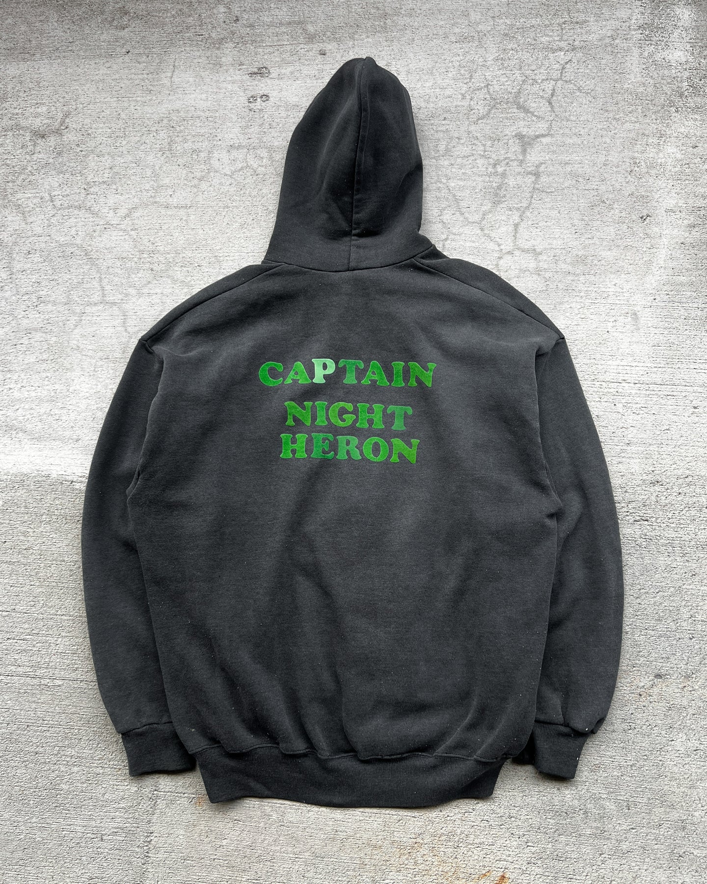 1990 Captain Night Heron Zip Up Hoodie - Size XX-Large