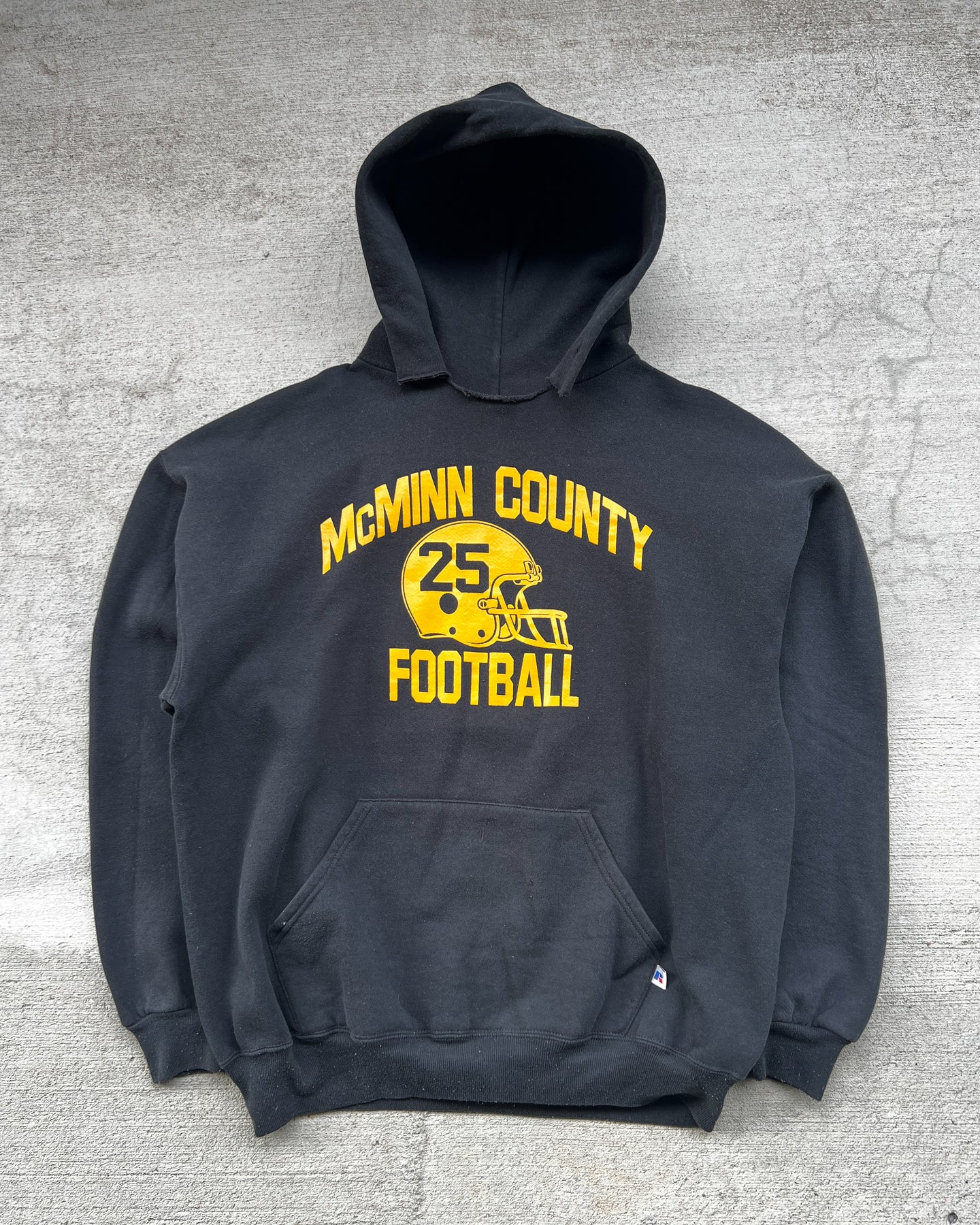 1990s Russell McMinn Football Hoodie - Size X-Large