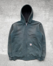 Load image into Gallery viewer, 1990s Carhartt Sun Faded Sea Green Zip up Hoodie - Size Large
