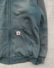 Load image into Gallery viewer, 1990s Carhartt Sun Faded Sea Green Zip up Hoodie - Size Large
