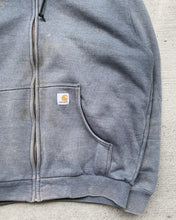 Load image into Gallery viewer, 1990s Carhartt Steel Blue Sun Faded Zip Up Hoodie - Size X-Large
