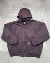 Load image into Gallery viewer, 1990s Carhartt Sun Faded Black Zip Up Hoodie - Size XX-Large
