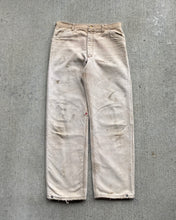 Load image into Gallery viewer, 1970s Carhartt Quilted Distressed Work Pants - Size 34 x 32
