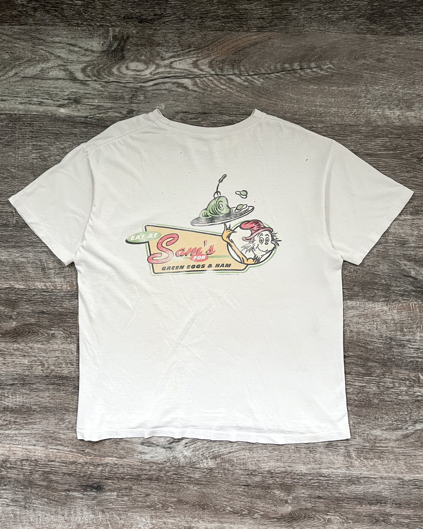 1990s Green Eggs and Ham Single Stitch Tee - Size Large