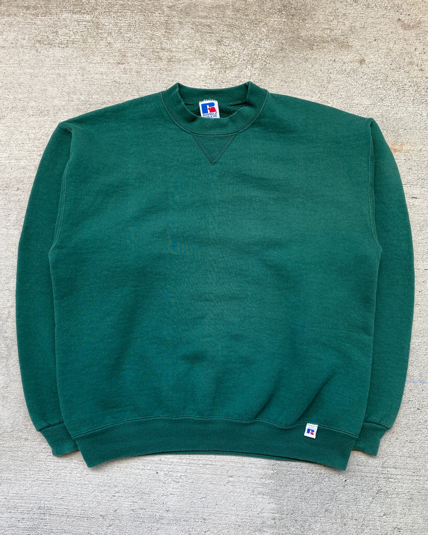 1990s Russell Athletic Forest Blank Crewneck - Size Small