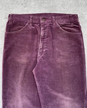 Load image into Gallery viewer, 1980s Levi&#39;s Deep Plum Corduroy 550 - Size 33 x 30
