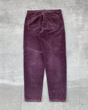 Load image into Gallery viewer, 1980s Levi&#39;s Deep Plum Corduroy 550 - Size 33 x 30
