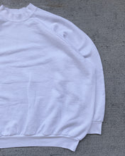 Load image into Gallery viewer, 1990s White Fruit of the Loom Raglan Cut Crewneck - Size XX-Large
