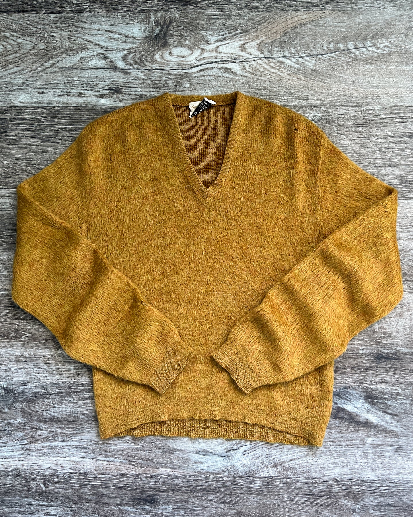 1970s Mohair Marigold Pullover Sweater - Size Medium