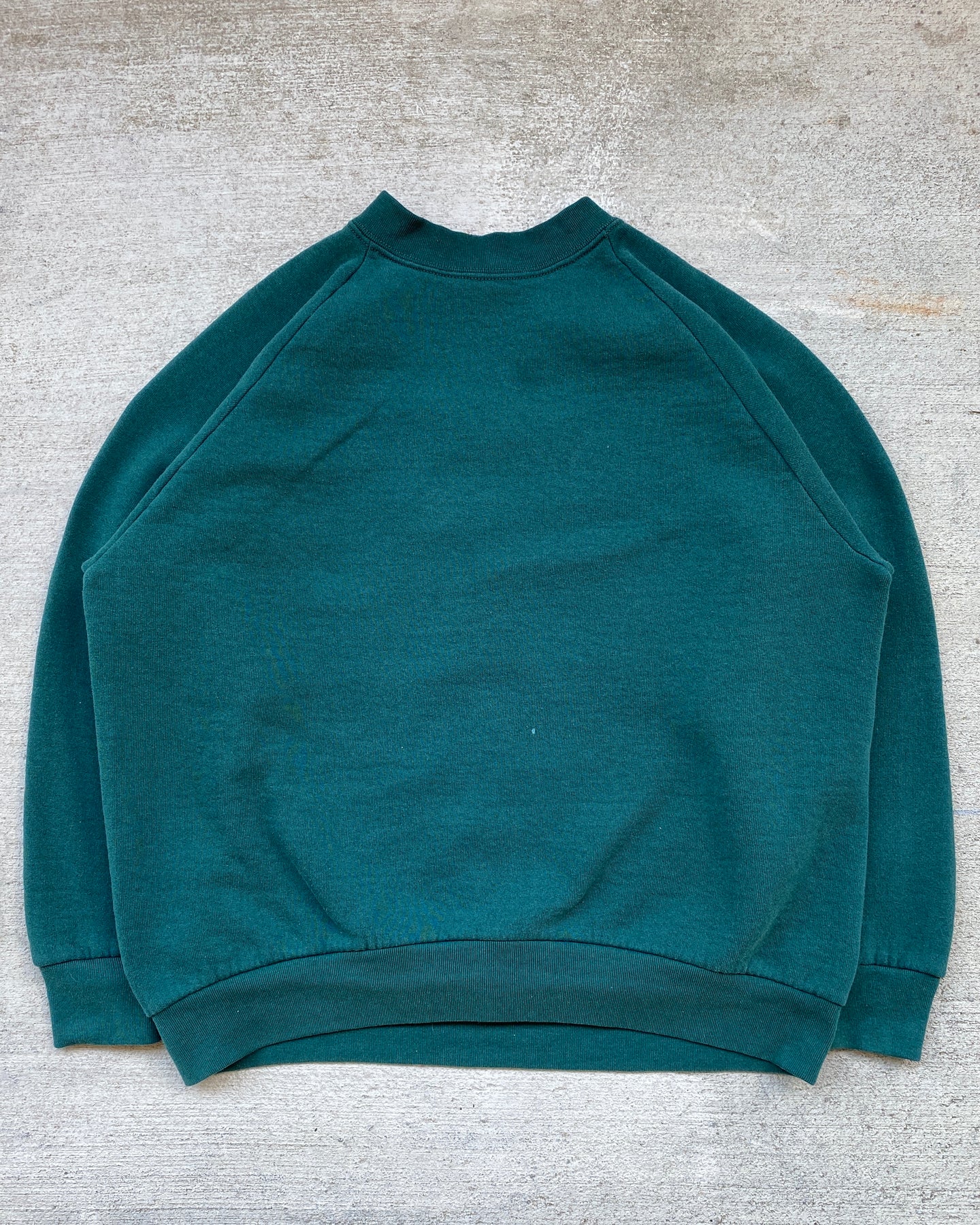1990s Fruit of the Loom Forest Raglan Cut Crewneck - Size Large