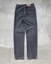 Load image into Gallery viewer, 1990s Levi&#39;s Charcoal Grey Pinstriped 501 - Size 30 x 33

