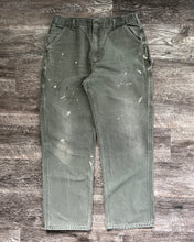Load image into Gallery viewer, 1990s Carhartt Moss Green Painter Carpenter Pants - Size 35 x 32

