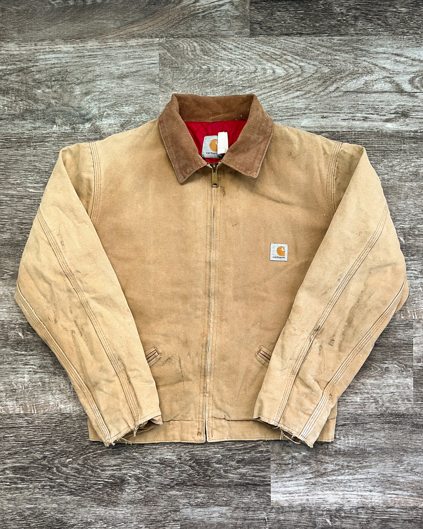 1980s Carhartt Faded Detroit Jacket - Size Medium