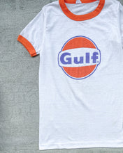 Load image into Gallery viewer, 1980s Gulf Logo Single Stitch Ringer Tee - Size X-Small
