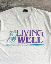 Load image into Gallery viewer, 1990s Living Well Ash Grey Single Stitch Tee - Size Large
