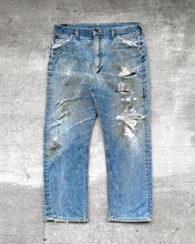 Load image into Gallery viewer, 1960s Thrashed and Repaired Lee Rider Jeans - Size 36 x 29
