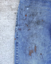 Load image into Gallery viewer, 1990s Levi&#39;s Stained and Distressed Orange Tab 506 - Size 35 x 32
