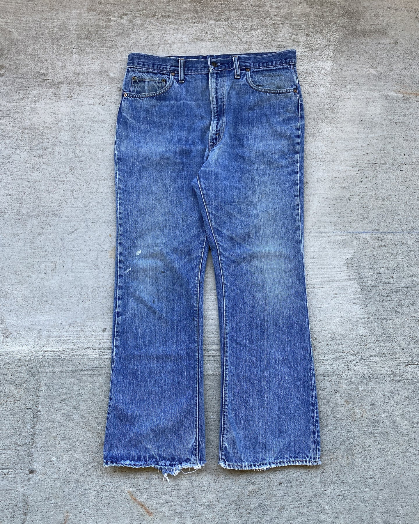 1970s Levi's Well Worn 517 with Talon Zipper - Size 36 x 30