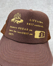 Load image into Gallery viewer, 1990s Life is a Shit Sandwich Snapback Trucker Hat - One Size
