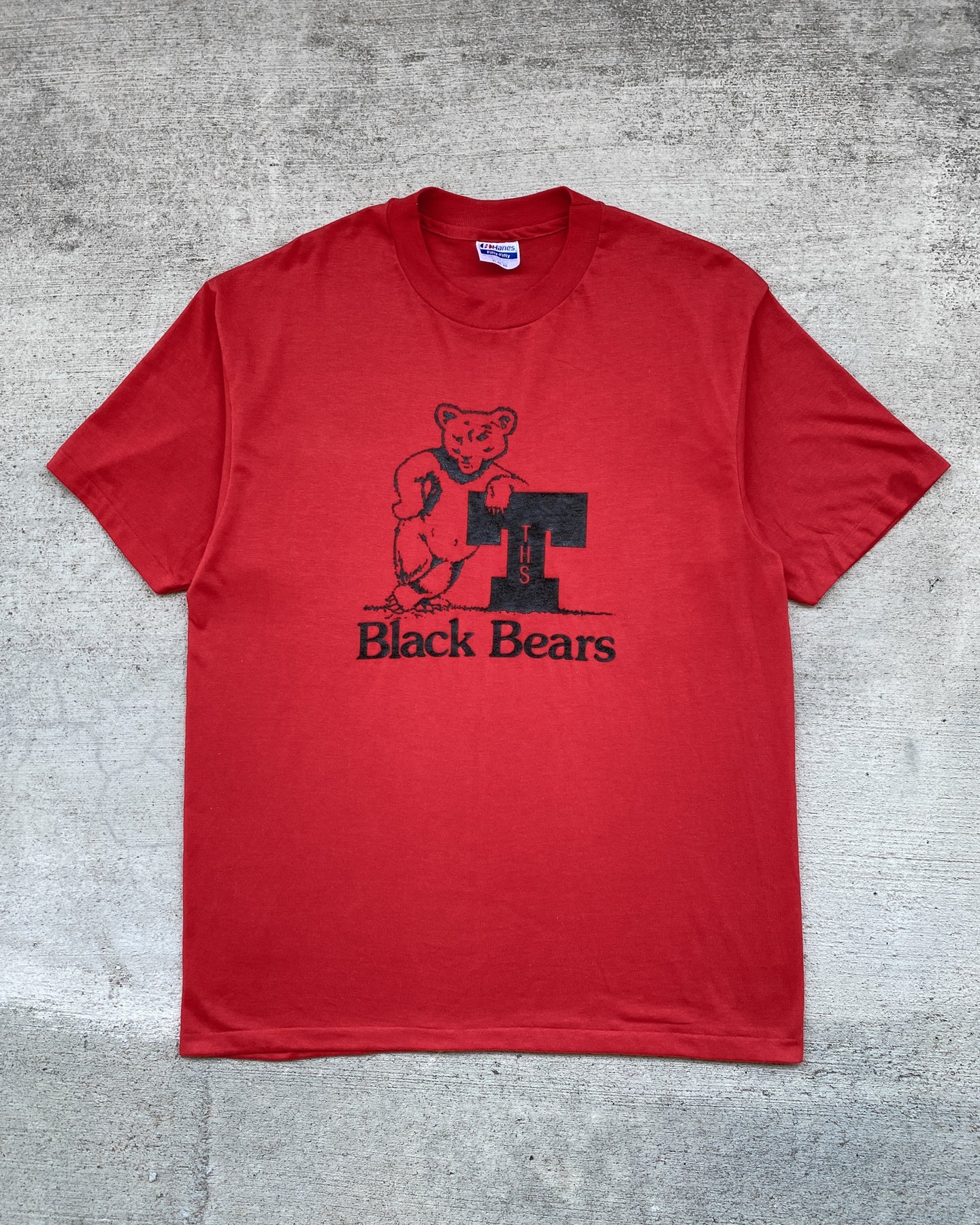 1980s THS Black Bears Single Stitched Tee - Size X-Large