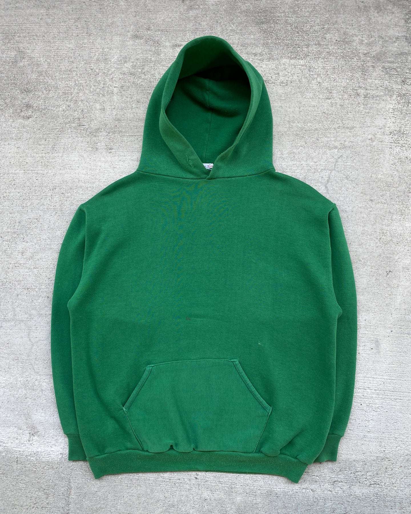 1970s Russell Athletic Gold Tag Kelly Green Hoodie - Size Large