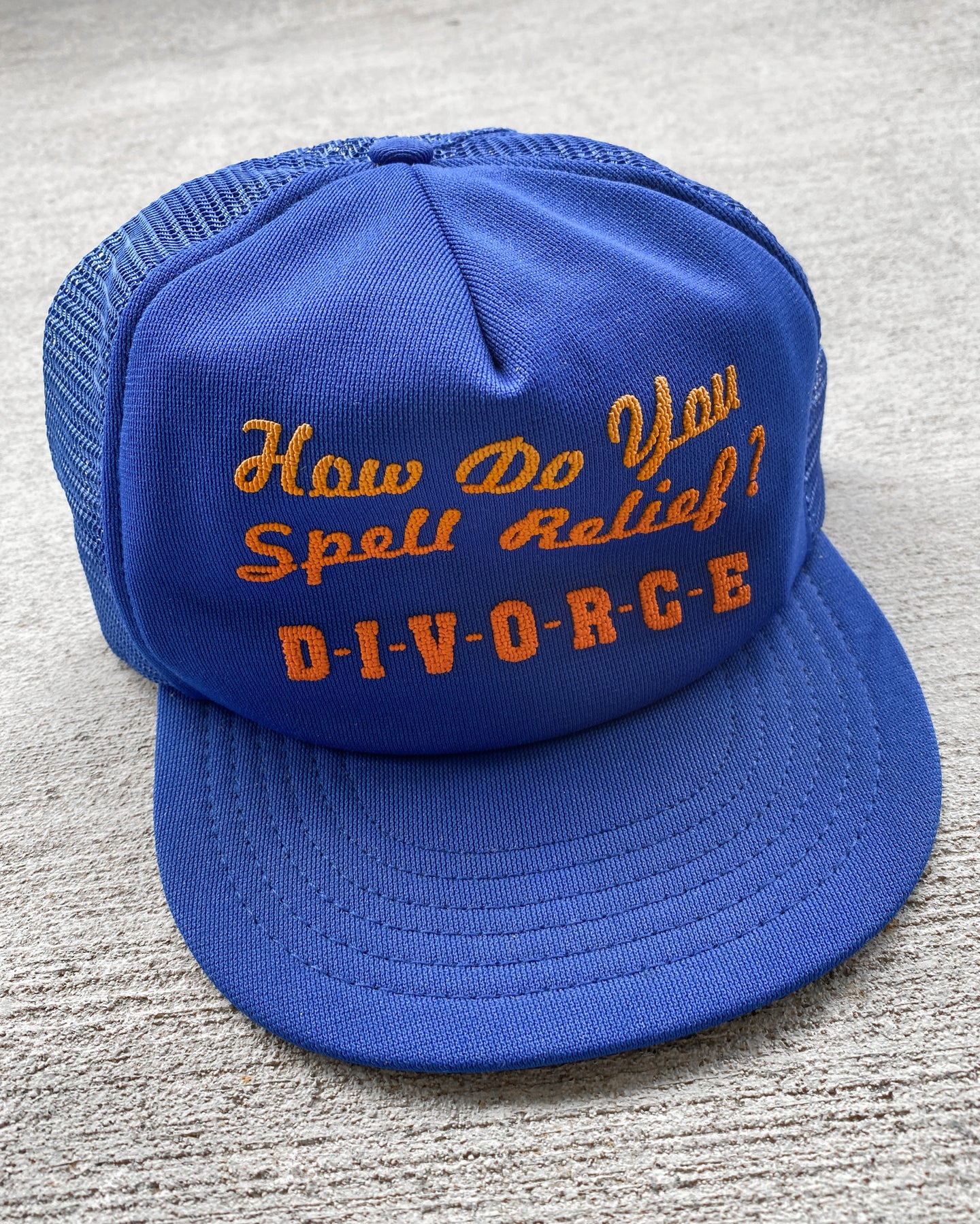 1980s Divorce Trucker Snapback - One Size