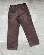 Load image into Gallery viewer, Carhartt Mud Brown Double Knee Work Pants - Size 34 x 32
