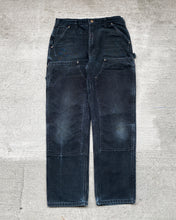 Load image into Gallery viewer, 1990s Carhartt Faded Black Double Knee Work Pants - Size 34 x 33

