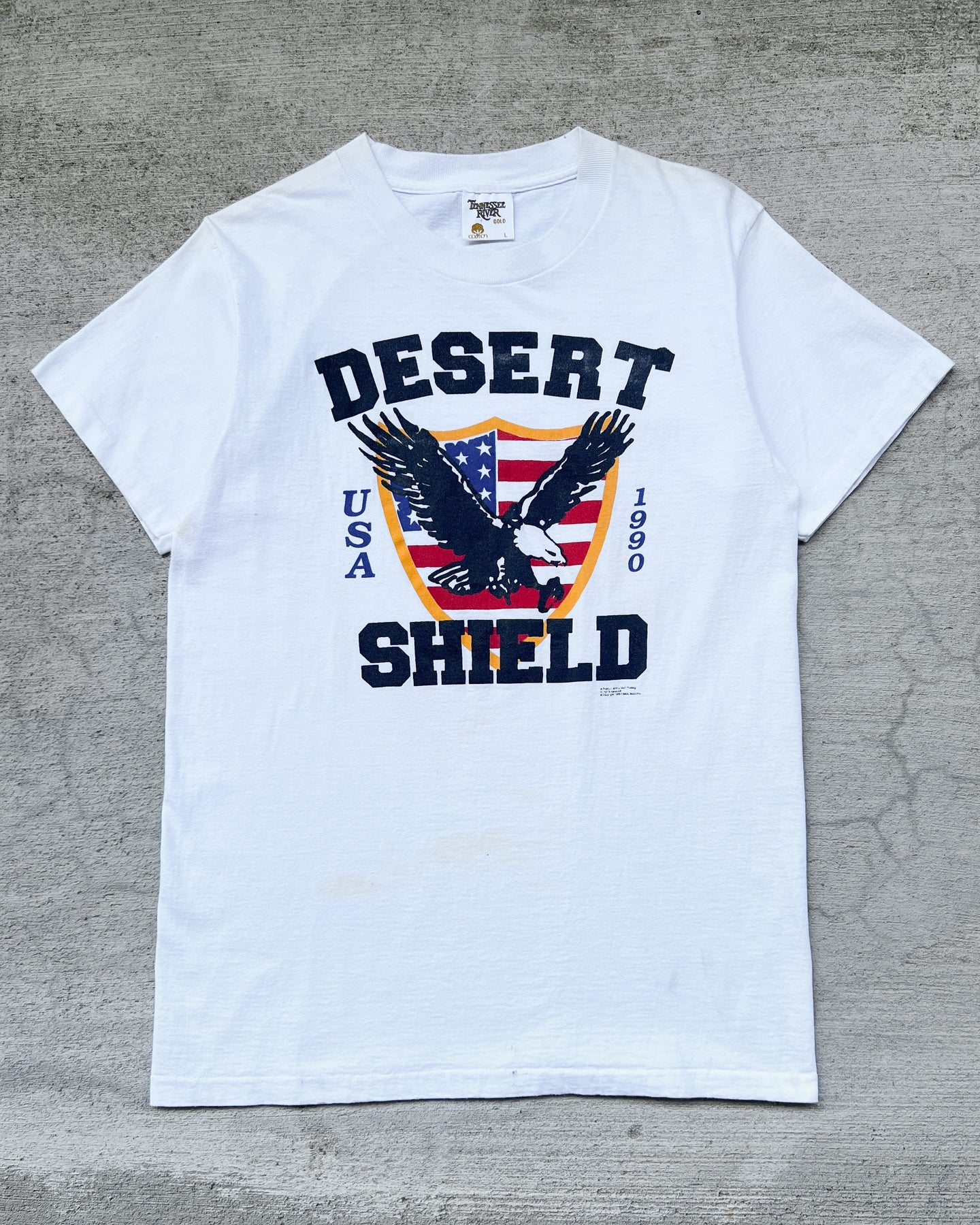1990s Desert Shield Single Stitch Tee - Size Large