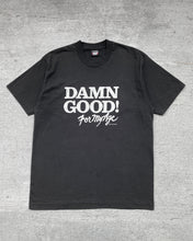 Load image into Gallery viewer, 1990s Damn Good For My Age Single Stitch Black Tee - Size X-Large
