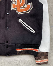 Load image into Gallery viewer, 1990s Sun Faded Brown/Black Silver Creek Varsity Jacket - Size Large
