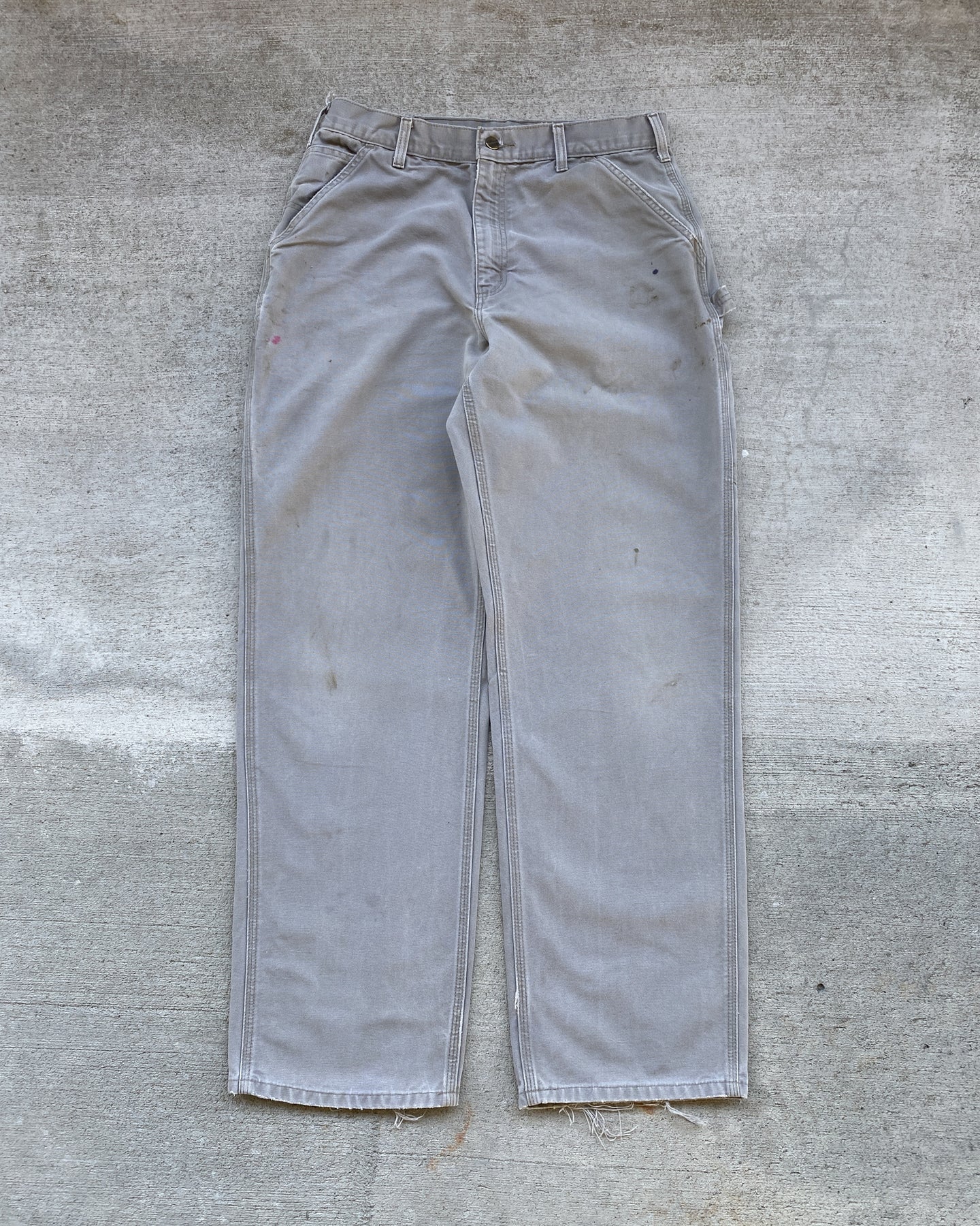 1990s Carhartt Taupe Carpenter Pants - Size 32 x 32